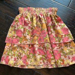 Ruffled floral skirt 💕